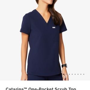 Catarina One Pocket Scrub Top